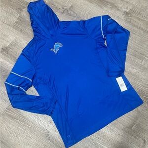 Detroit Lions Hooded Long Sleeve Shirt with Logo